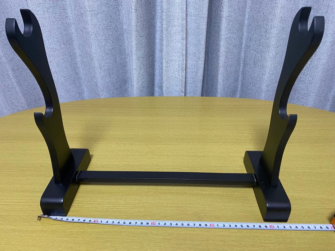 【値下げ】美術刀　赤石目セット　台座付き　模造刀