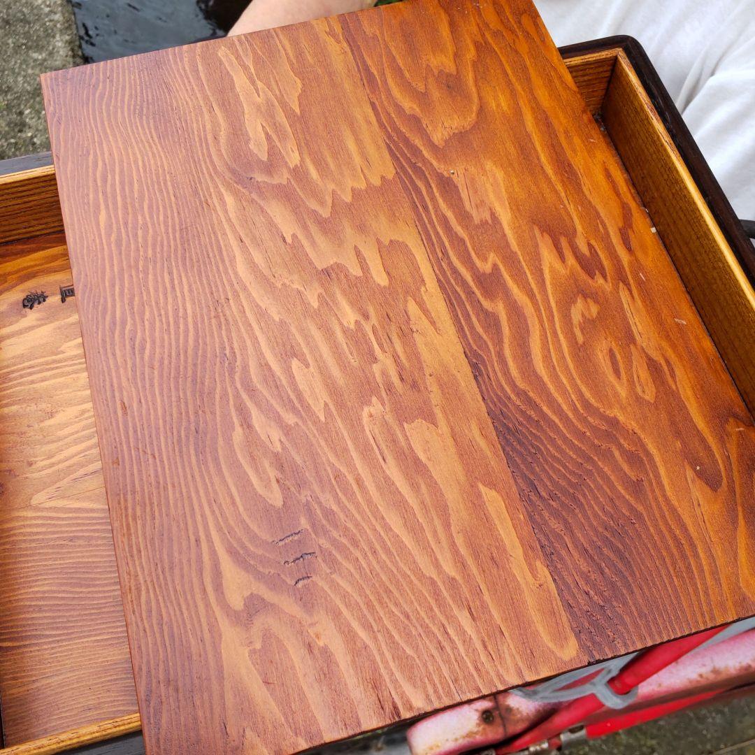 唐木屋直庵翁80歳手作り　すずり箱