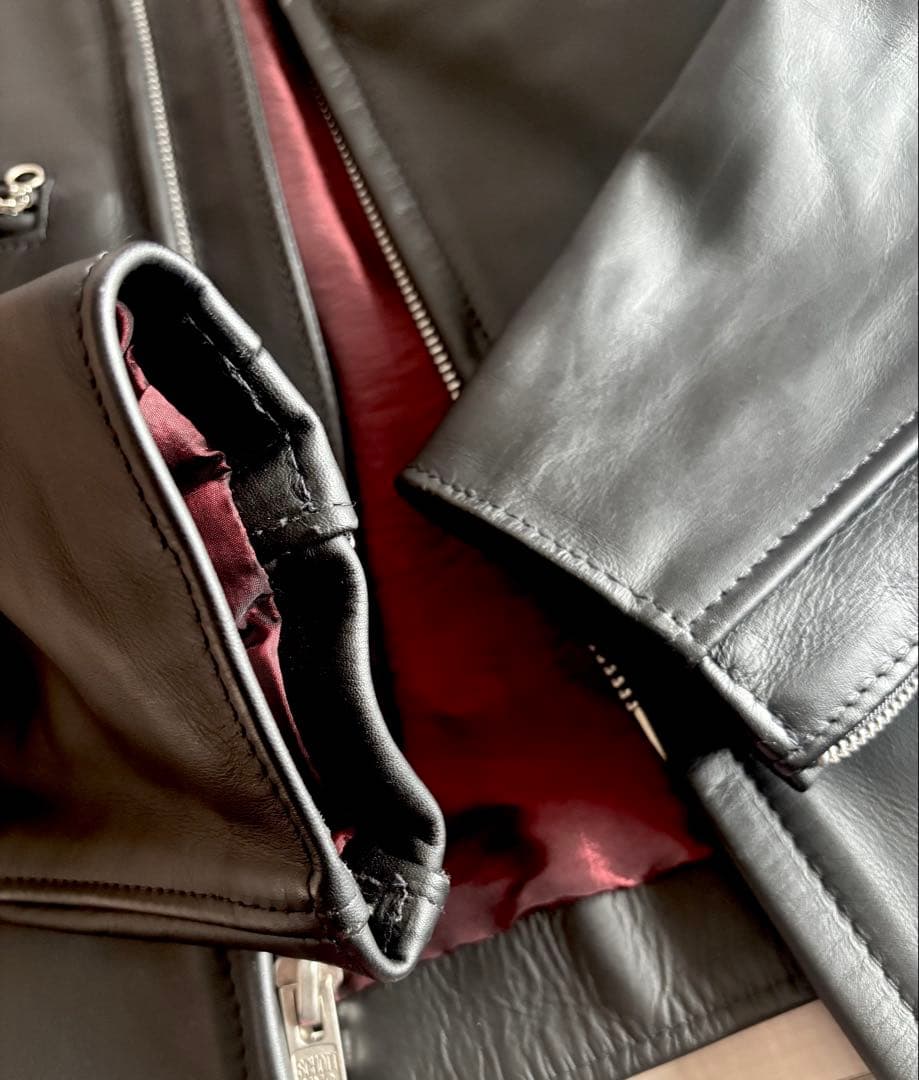 バナナ様 タグなし新品 SCHOTT ライダース レザージャケット 38