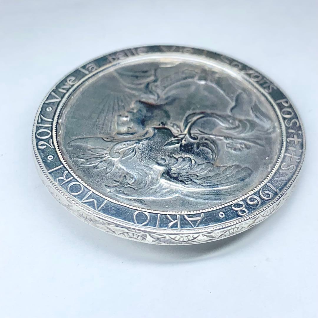 希少 AKIO MORI アキオモリ ブローチ メダル  カメオ シルバー