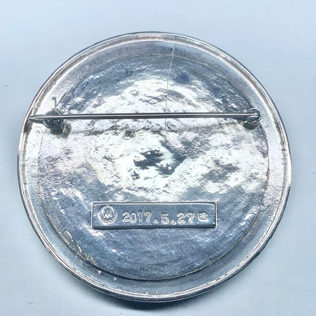 希少 AKIO MORI アキオモリ ブローチ メダル  カメオ シルバー