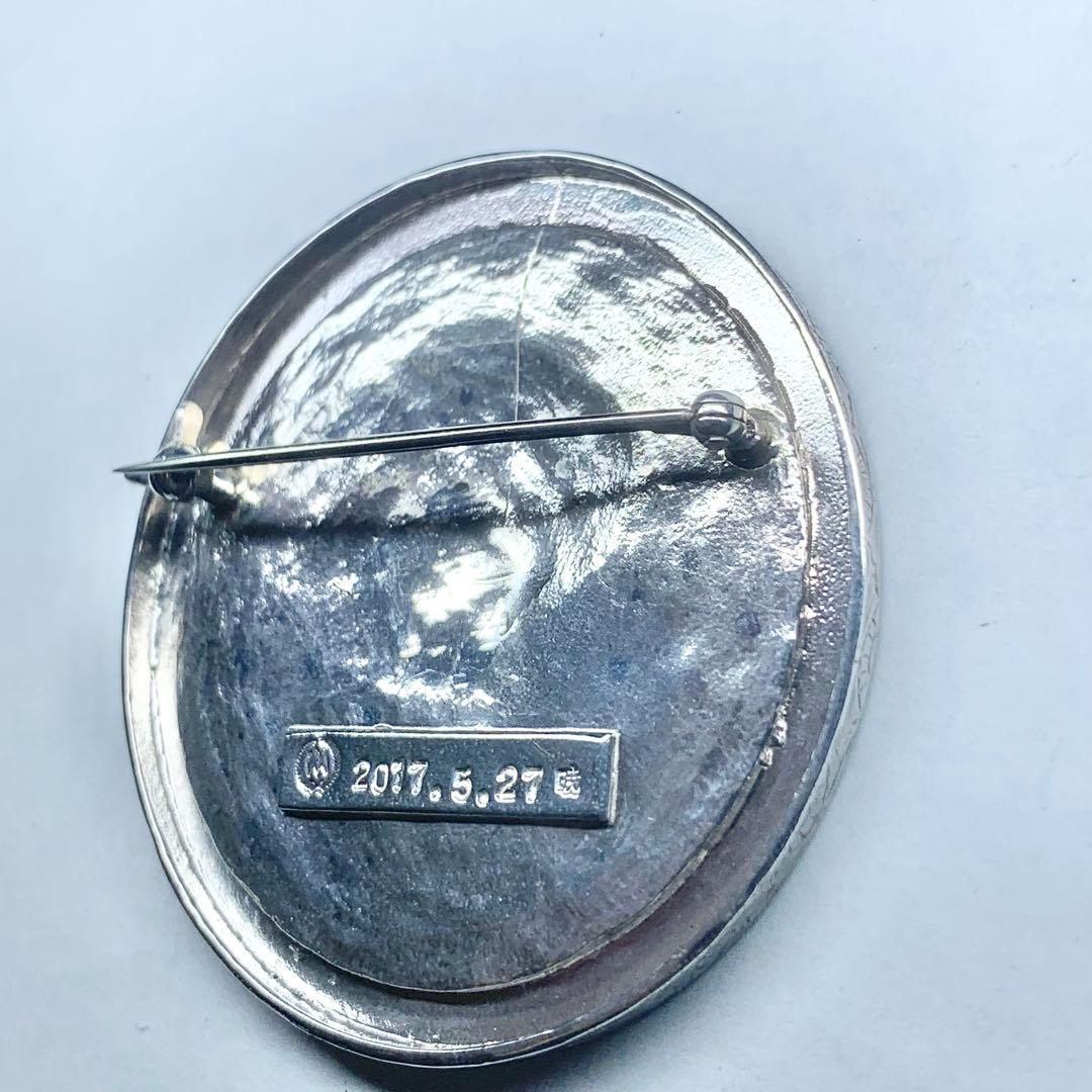 希少 AKIO MORI アキオモリ ブローチ メダル  カメオ シルバー