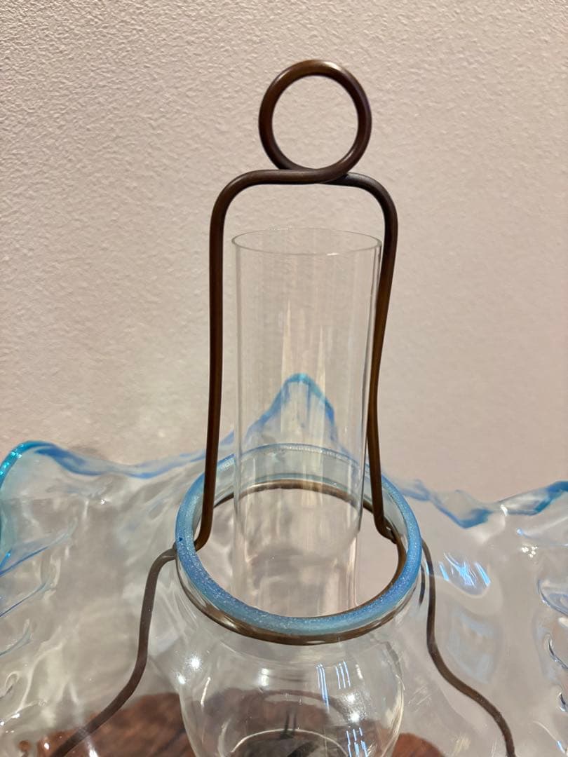 アンティーク オイルランタン フリルガラス 大正ロマン ヴィンテージ