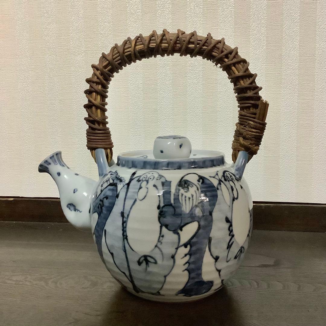 清水焼　大野瑞昭窯　大きな急須