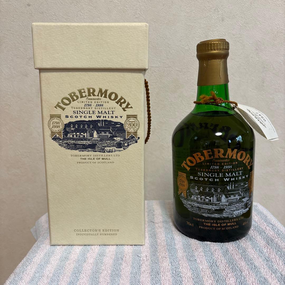 トバモリー　創立200周年記念ボトル　1798-1998 70cl 40%