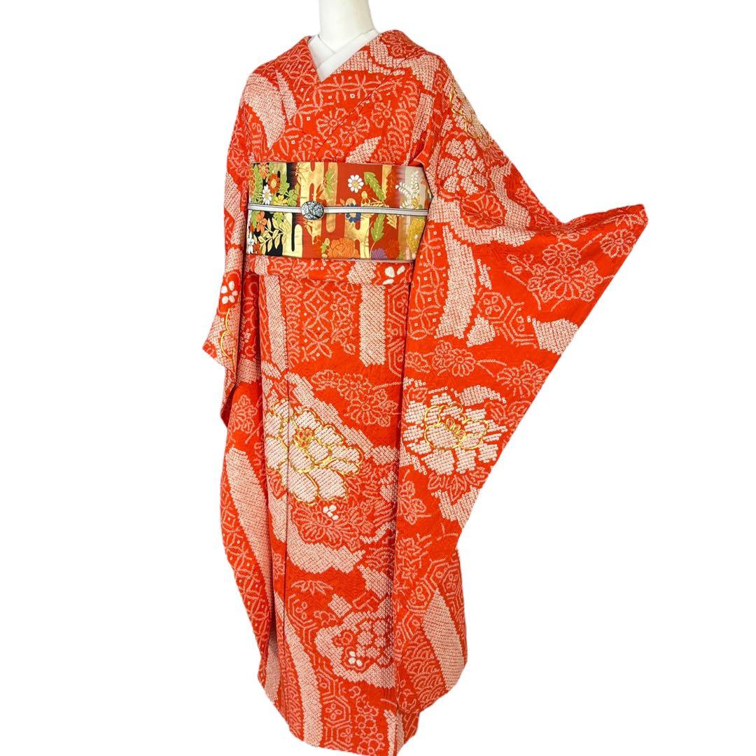 Mmmmmmi　振袖・袋帯セット　金駒　振り袖　総絞り