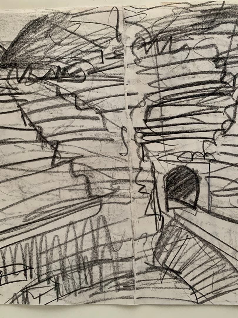 原画　デッサン　須田剋太作