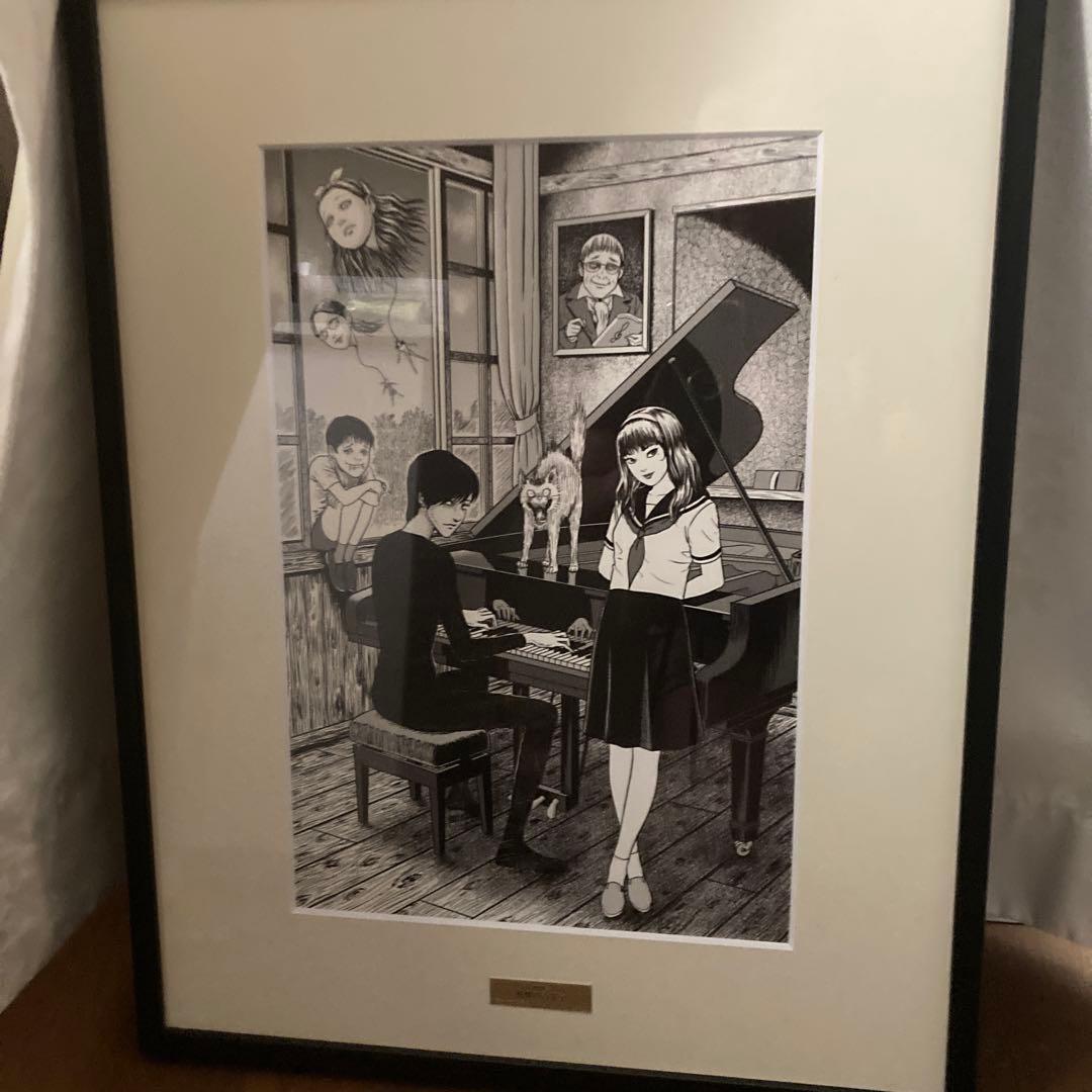 s*a様 伊藤潤二　シリアルナンバー入り複製原画「戦慄の音楽室」