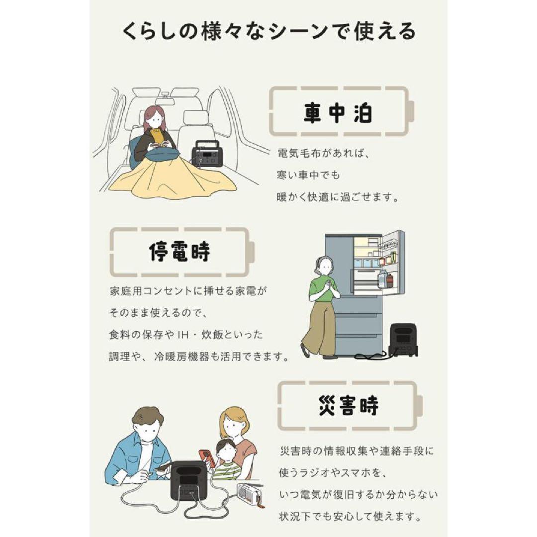 ELECOM ポータブル電源 リン酸鉄リチウム電池 200Wh〜1000Wh