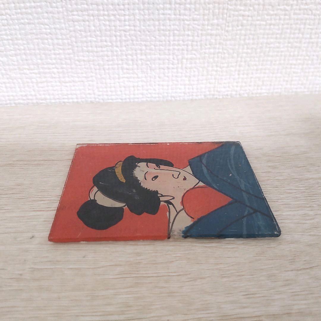 お値下げしました、美人　ミニガラス絵