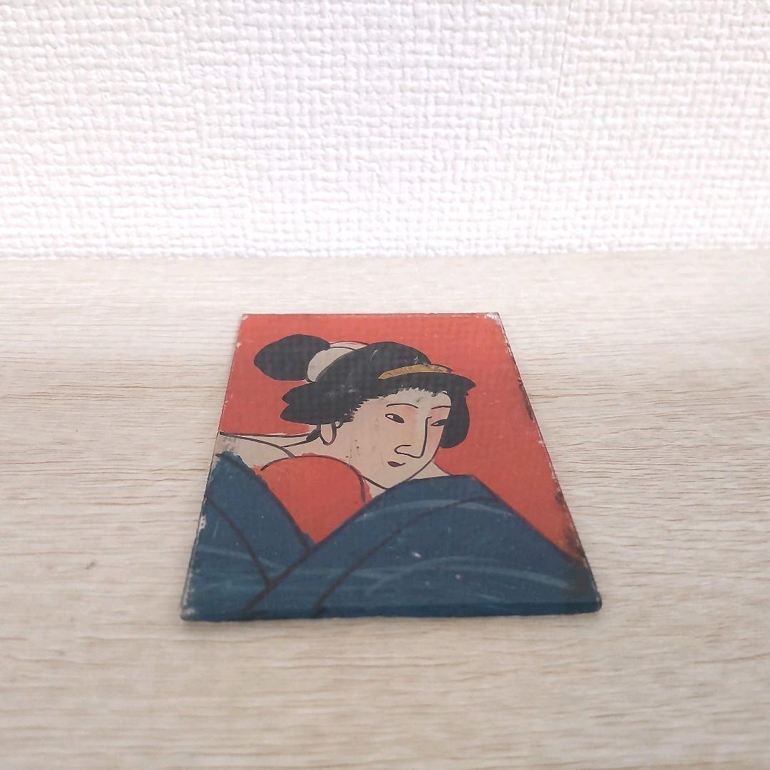 お値下げしました、美人　ミニガラス絵