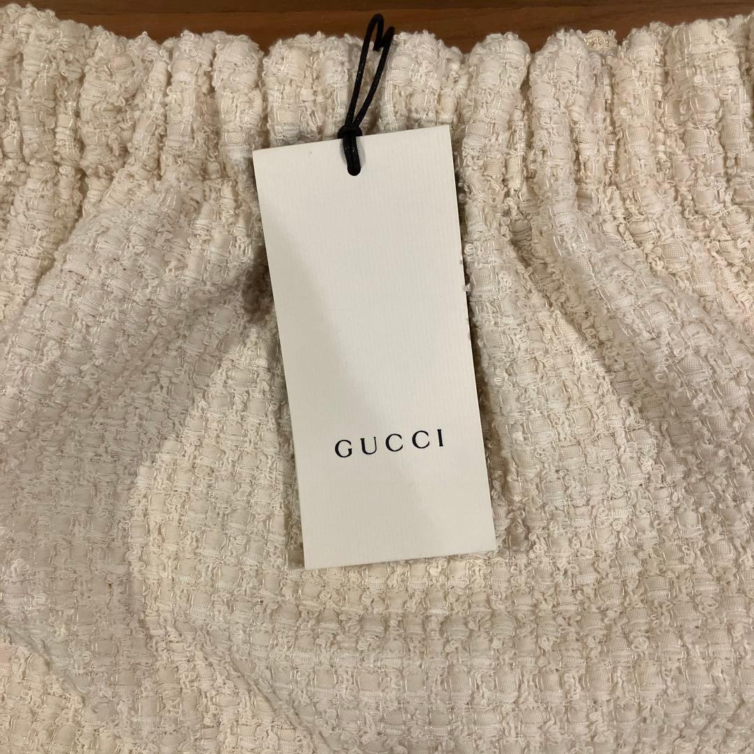 GUCCI ホワイト フレアスカート