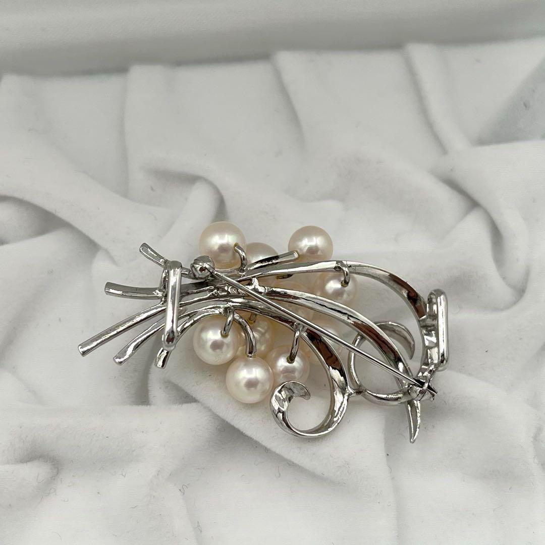 ☆美品☆ミキモト　シルバー　ブローチ　パール　皇室御用達ブランド