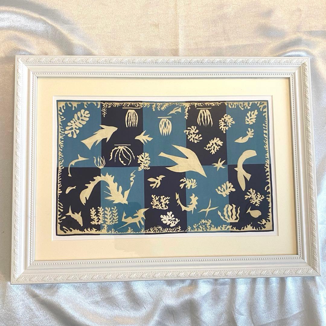 アンリ・マティス　HENRI MATISSE ポリネシア 海 絵画 額装 美品