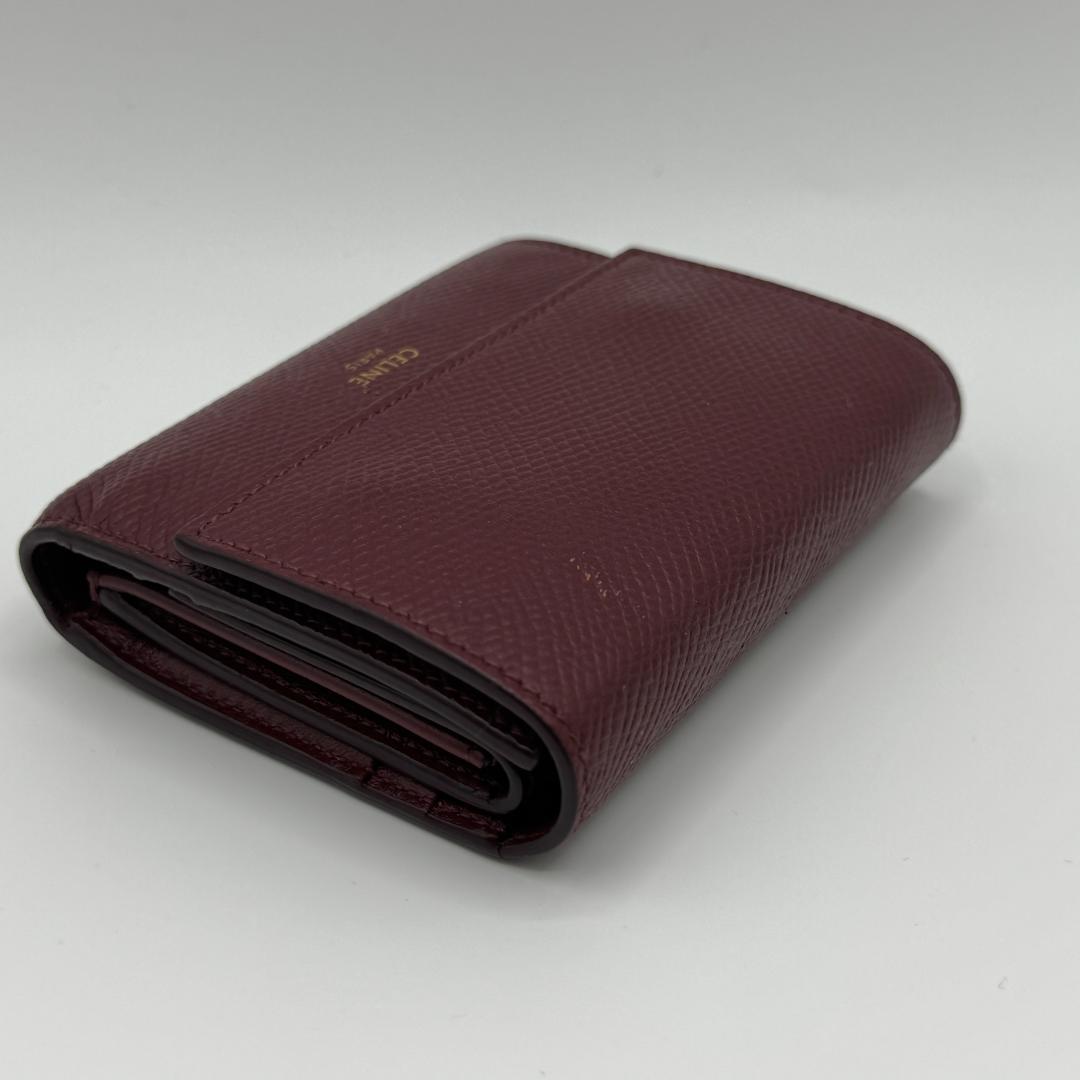 【匿名配送】セリーヌ レザー スモールトリフォールド 三つ折り財布