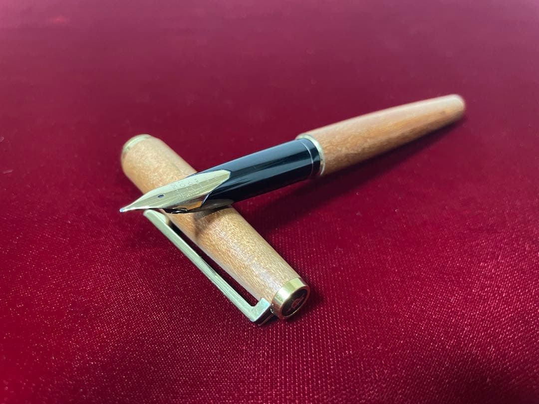 極美品　1972年製　初代 高級天然　イタヤカエデ 大型18K パイロット