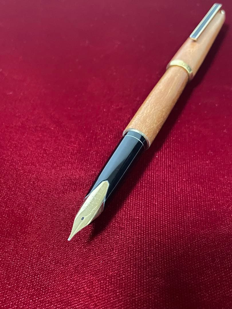 極美品　1972年製　初代 高級天然　イタヤカエデ 大型18K パイロット