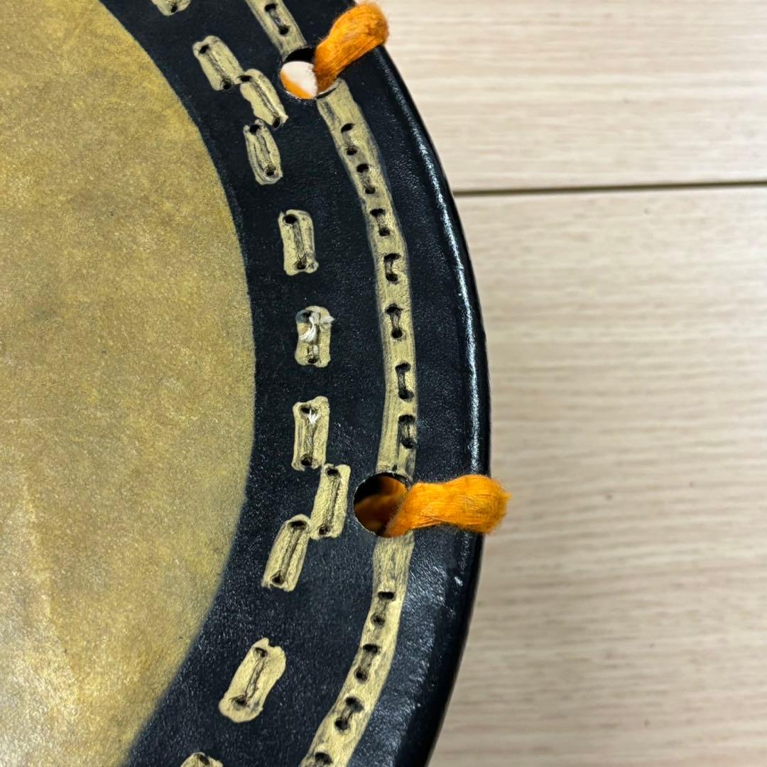 ① 希少 和太鼓 締め太鼓 約35cm 和楽器 ブラック