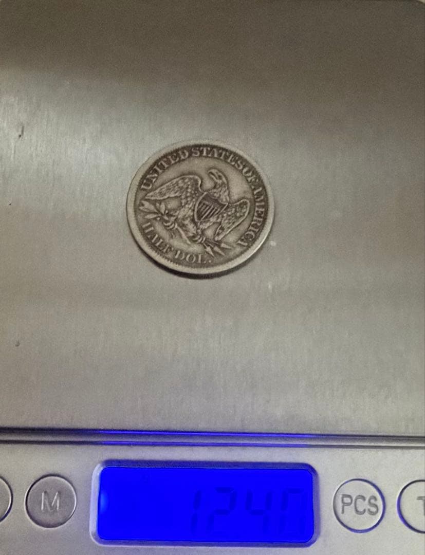 アメリカ　1863 s ハーフダラー　銀貨　希少年