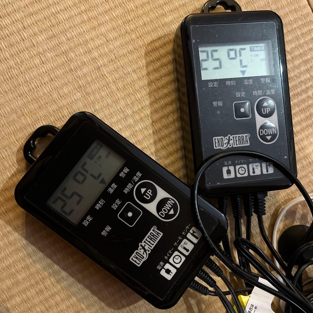 ジェックス株式会社　サーモタイマー デジタル温度・湿度計 外部センサー付き