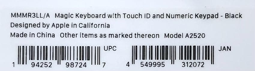 新品未使用｜ブラック｜Touch ID｜Magic Keyboard｜US配列