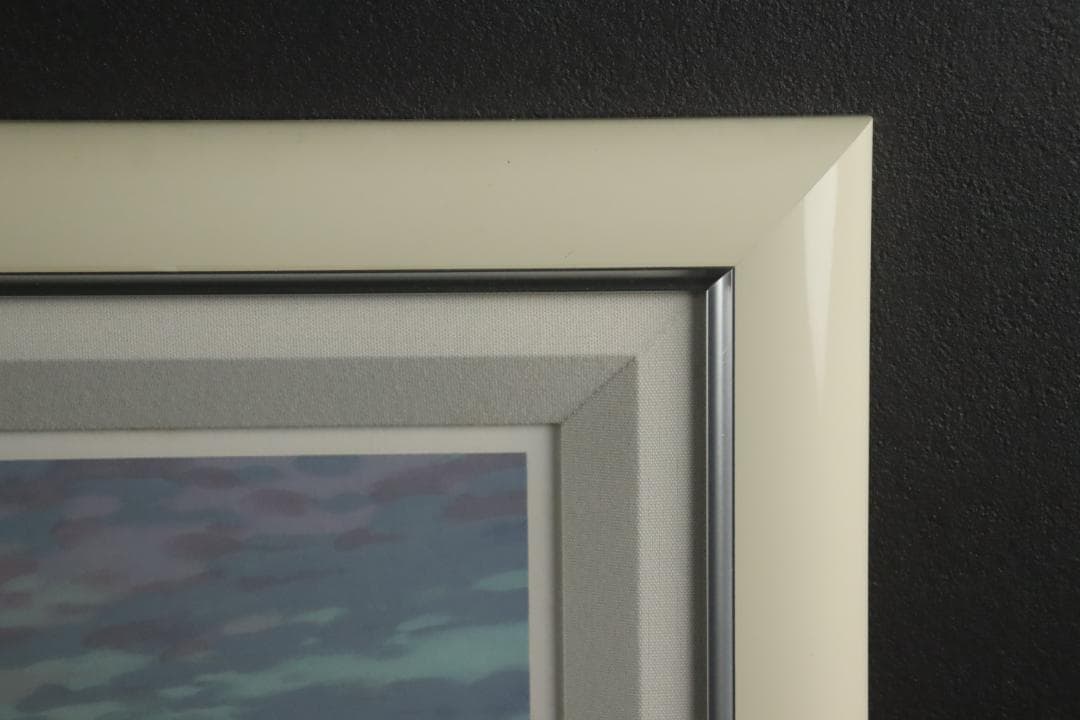 真作保証 笹倉鉄平 「エクリューズ浜」シルクスクリーン 直筆サイン 光の情景画家