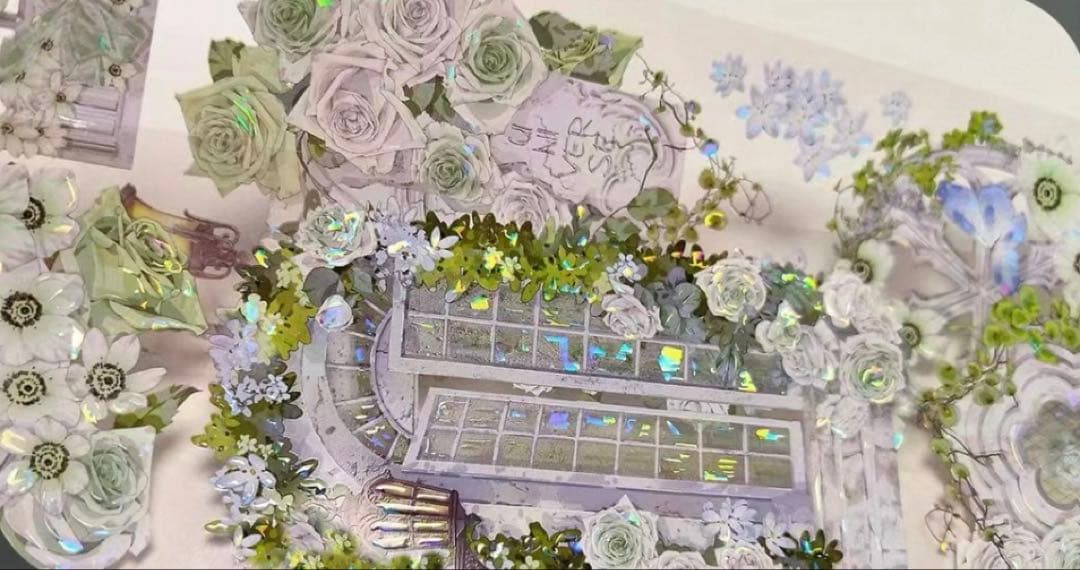 花柒所《郁郁葱葱》海外マスキングテープ　マステ 【2331】