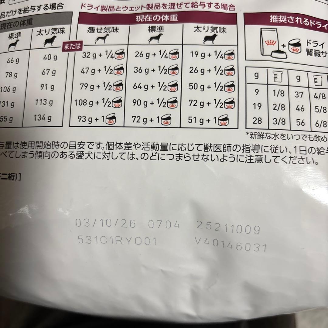  CANIN 腎臓サポート 小型犬用 3kg