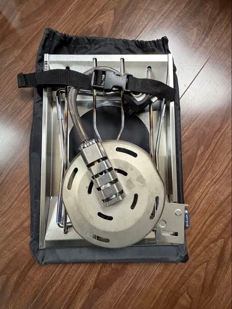 スノーピーク　フラットバーナー　（ガス缶付き）