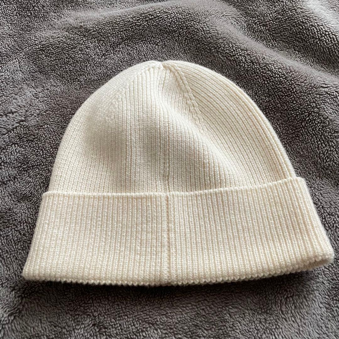 DIESEL diesel ニット帽 ビーニー アイボリー 白
