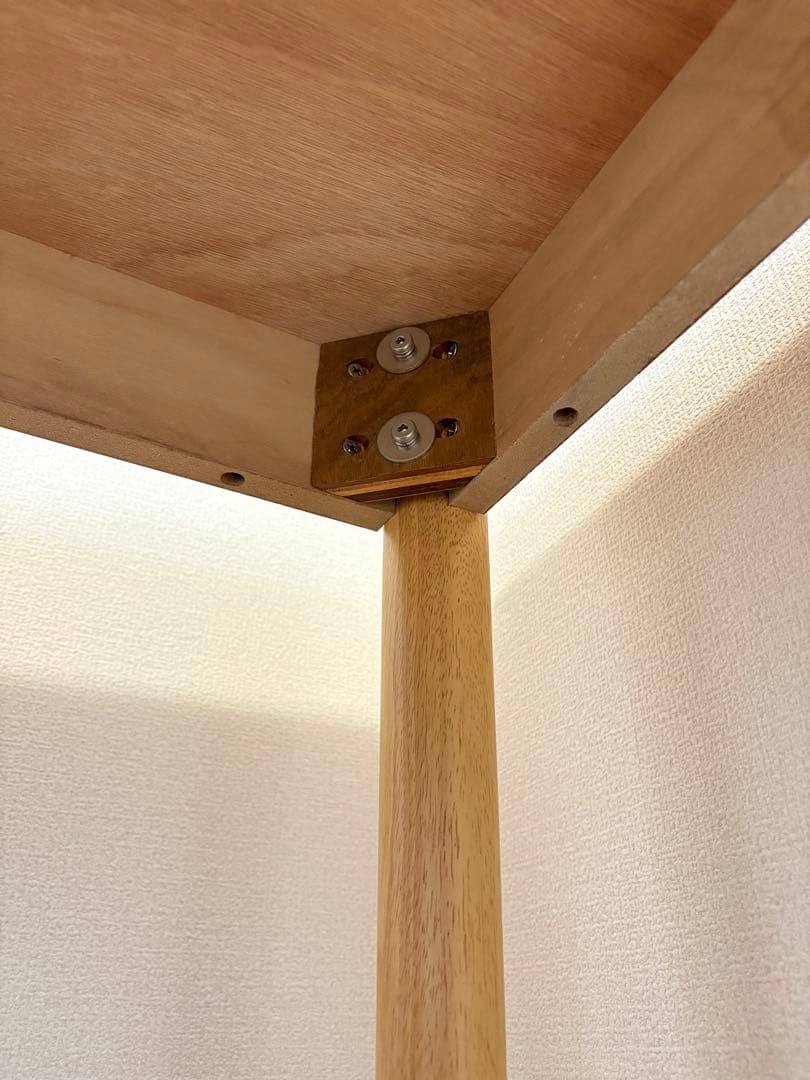 NOCEオーク調ダイニングテーブル 80×80