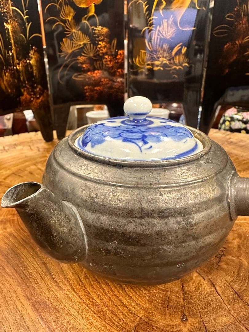 銀瓶，急須，純銀刻印有，古董，茶具，茶器