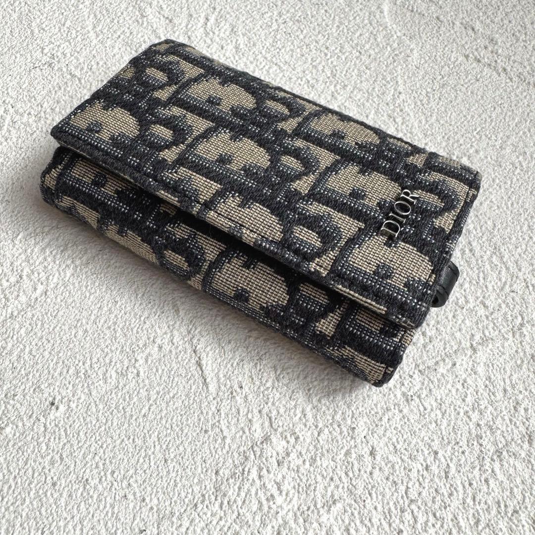 DIOR HOMME ディオール オブリーク ジャカード キーケース トロッター