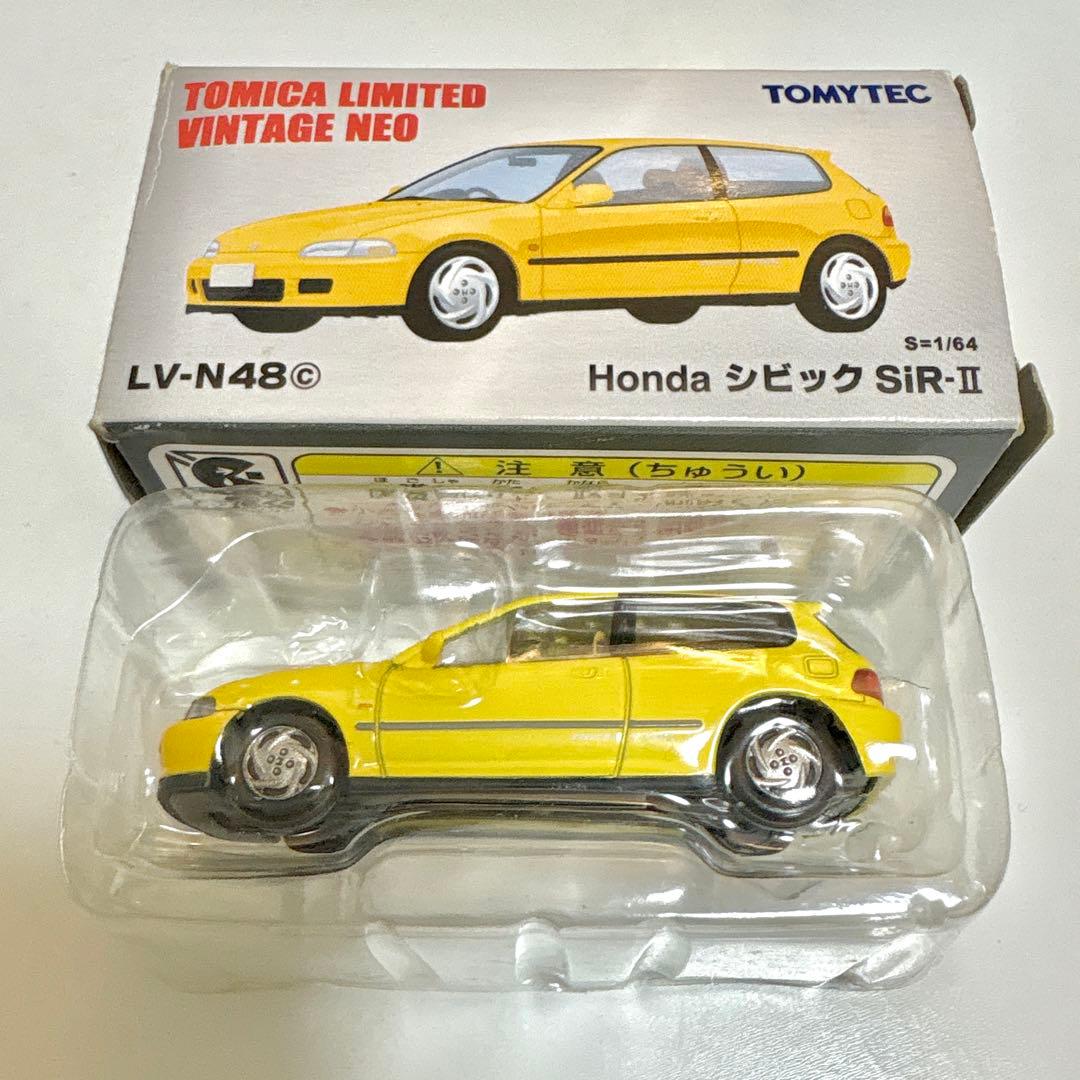 旧車 トミカ LV-N48cホンダ シビックSiR-II EG6 イエロー