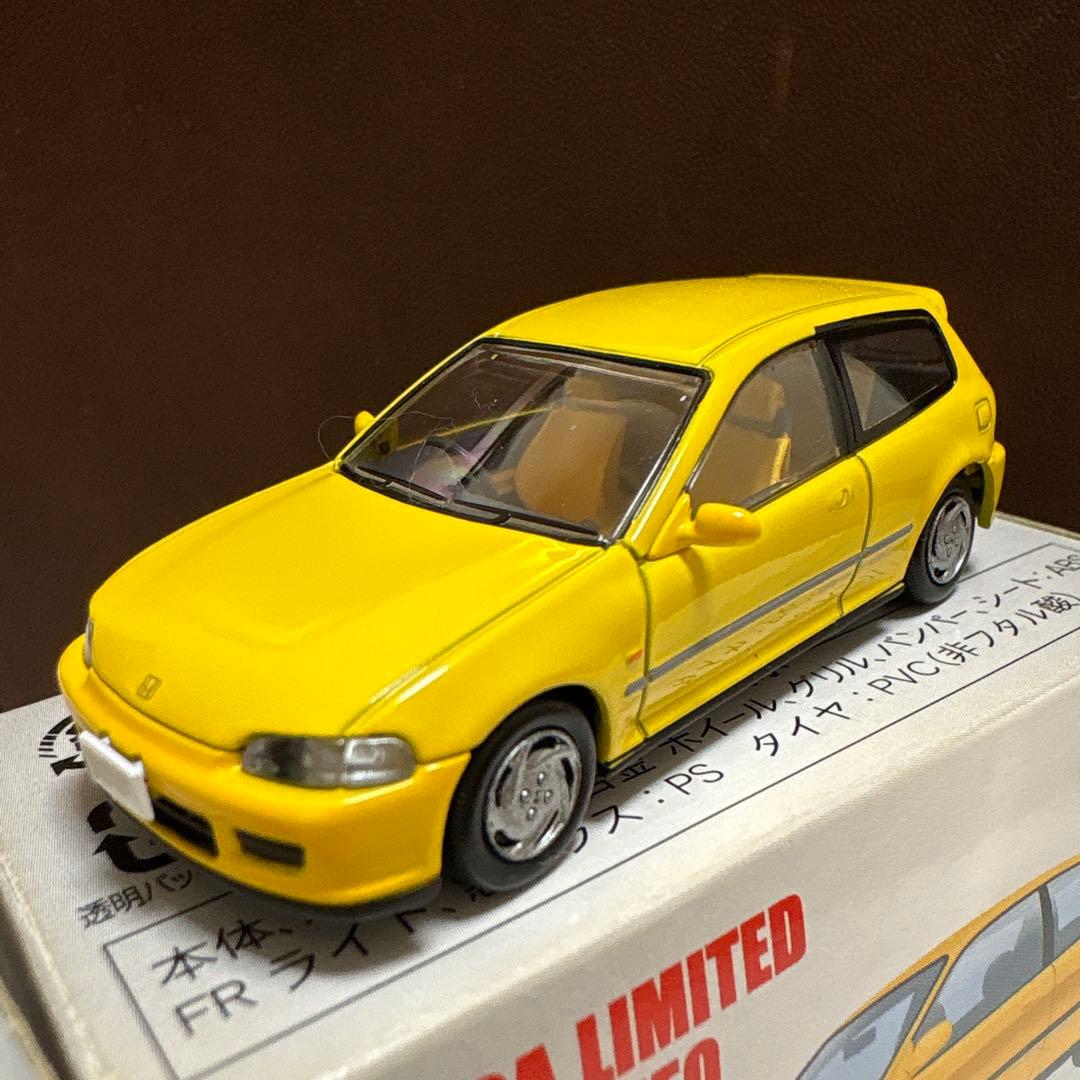 旧車 トミカ LV-N48cホンダ シビックSiR-II EG6 イエロー