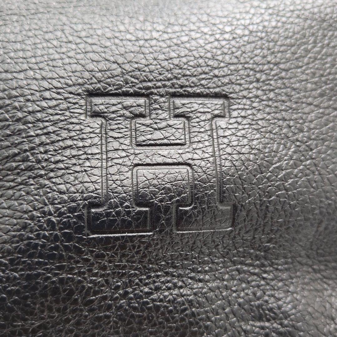 【極美品】HIROFU　トートバッグ　シボ革　Hロゴ ブラック