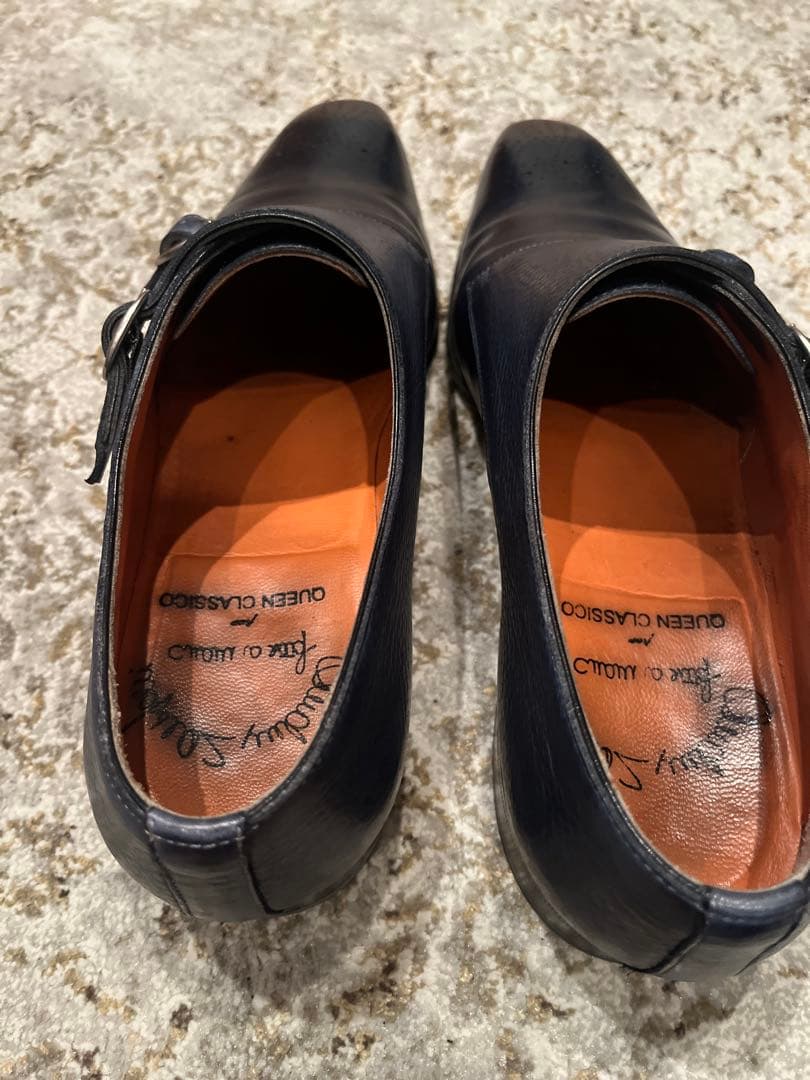 雅さま専用　サントーニ　ダブルモンク　ネイビー　8　27CM