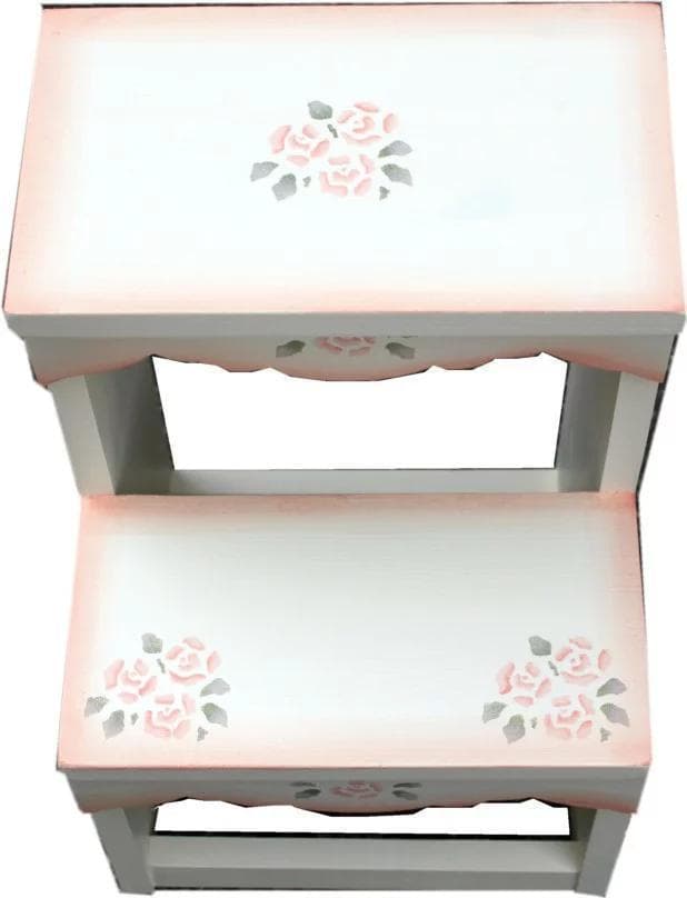 薔薇の踏み台　トアローズ２段　ディテーブルにも　オットマンにも　ディスプレイ台