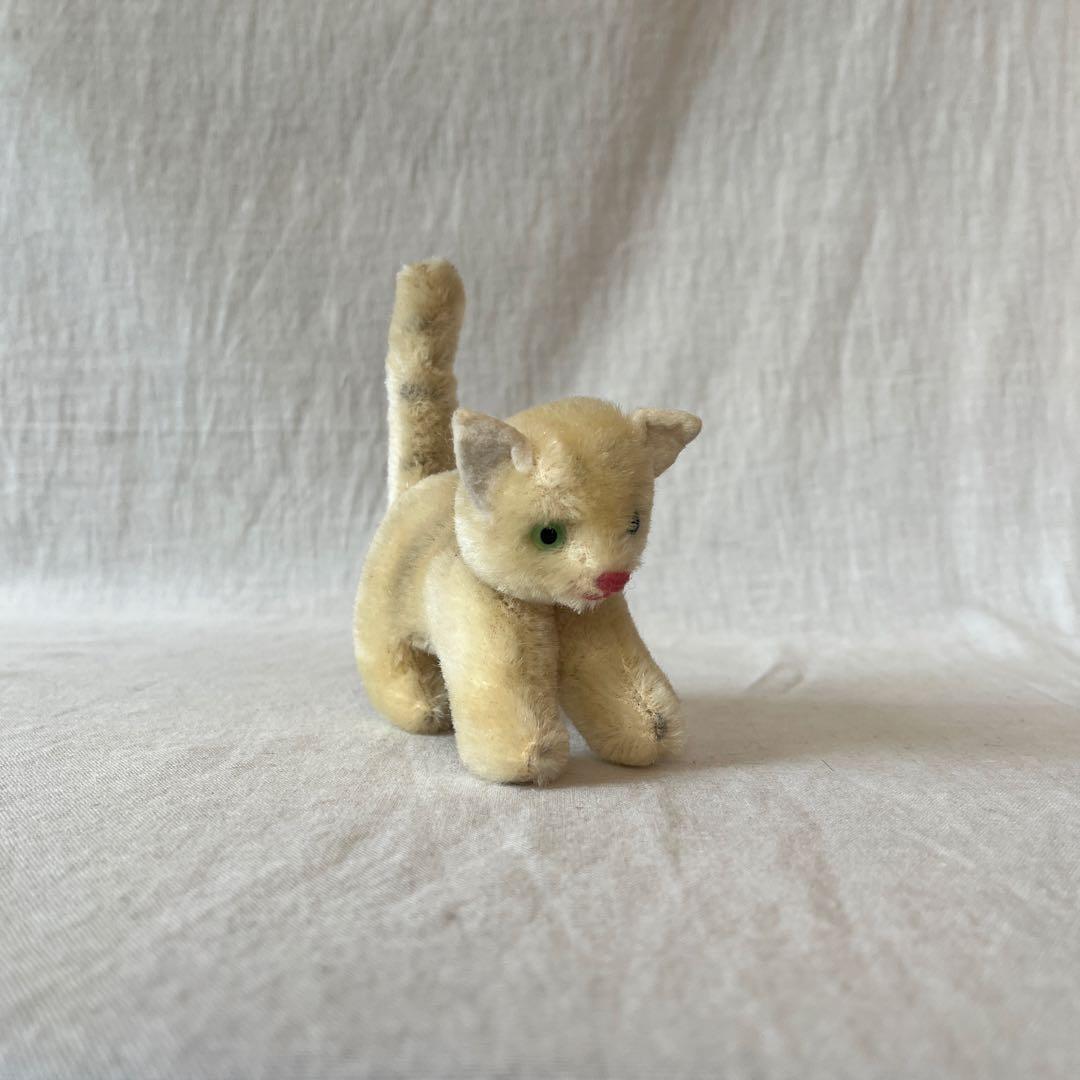 アンティーク　ドイツ　ねこちゃん　ぬいぐるみ