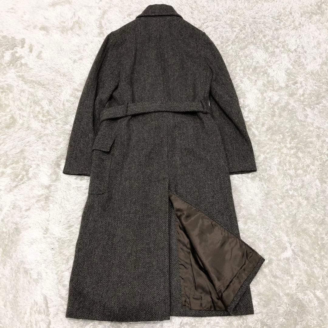 Ralph Lauren アルパカ ツイード ダブルチェスターコート ベルト M