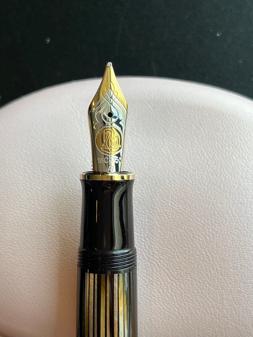 【新品未使用保証書付き】ペリカン スーべレーン M800 茶縞