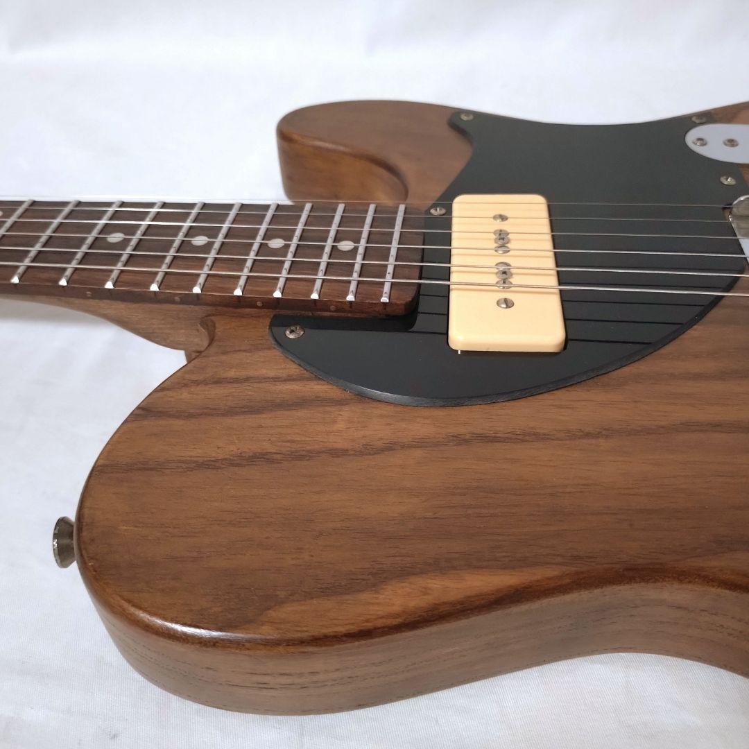 ノーブランド　テレキャスタータイプ　カスタム仕様　ナチュラルウッド　P-90
