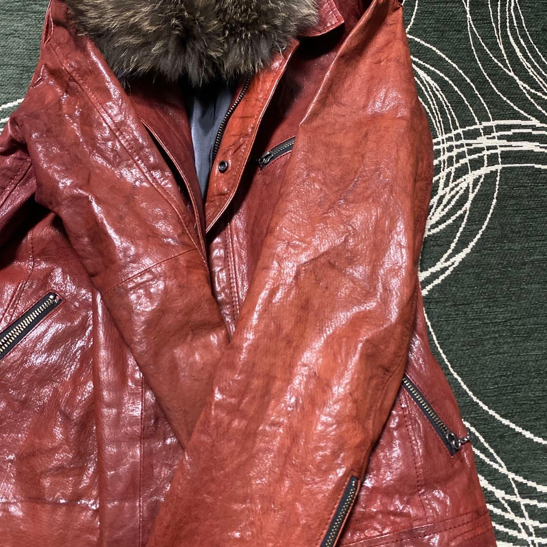 ジャケット・アウター Tete homme goat leather fur jacket