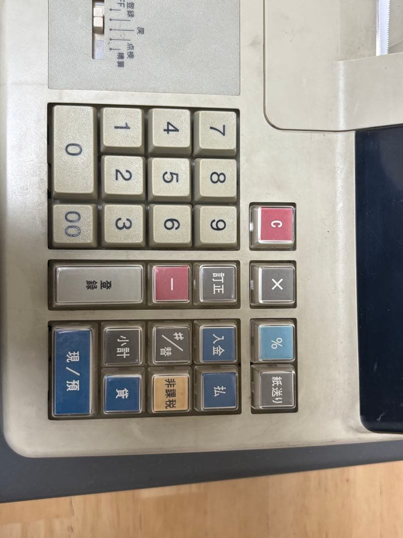 レジ カシオの電子レジスター「109ER」鍵付き