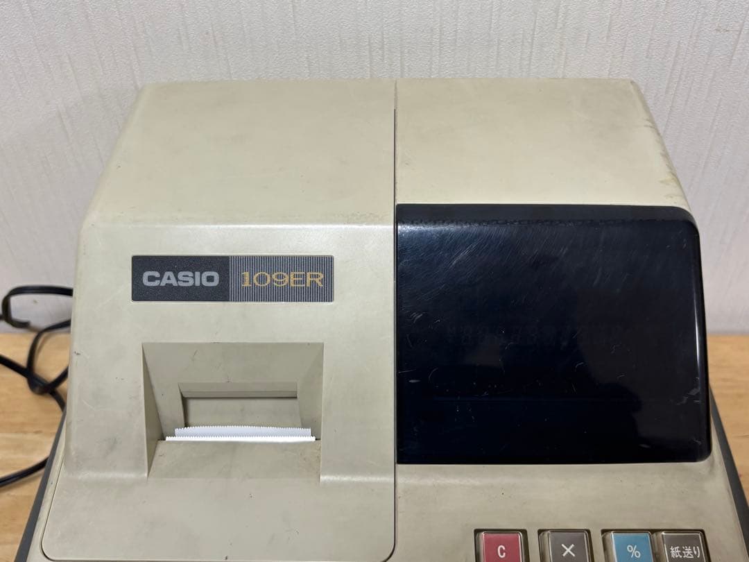 レジ カシオの電子レジスター「109ER」鍵付き