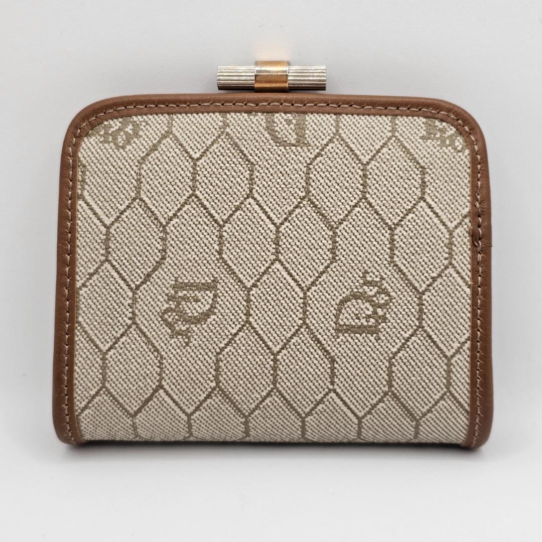 【極希少】Dior ヴィンテージ がま口財布 ハニカム柄 フランス製