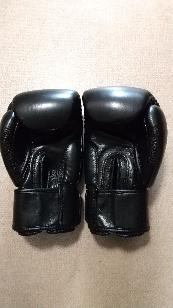 本革製WINDYボクシンググローブ 10oz 黒キックボクシング