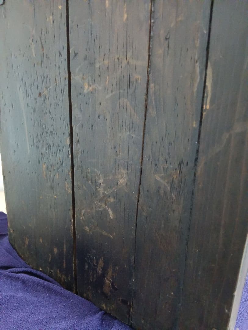 江戸時代後期幕末頃〜明治時代前年期頃讃岐國蔵出時代古鉄金具付木製船箪笥当時物