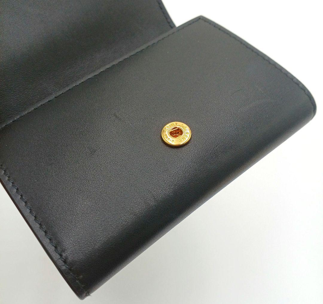 サンローラン　SAINT LAURENT　６連キーケース(ブラック×ゴールド)