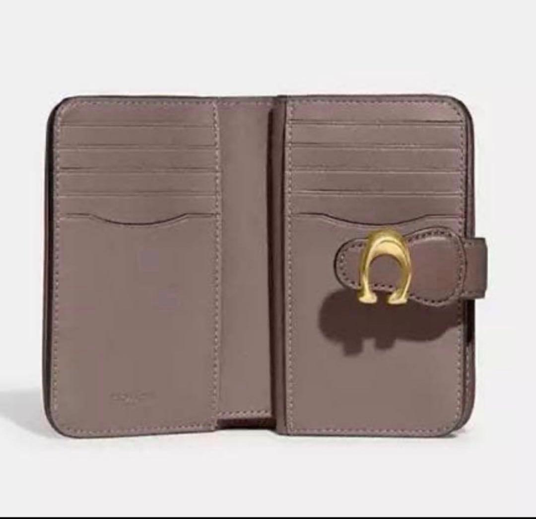 コーチCOACHタビー高級スムース二つ折り財布
